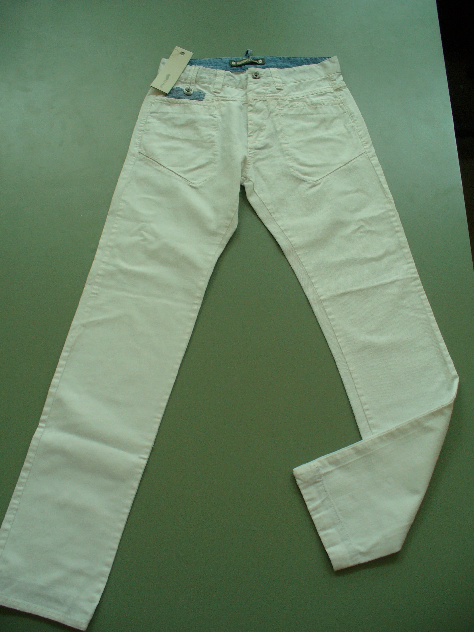 Pantaloni Jeans GAS Canter J Uomo Bianchi