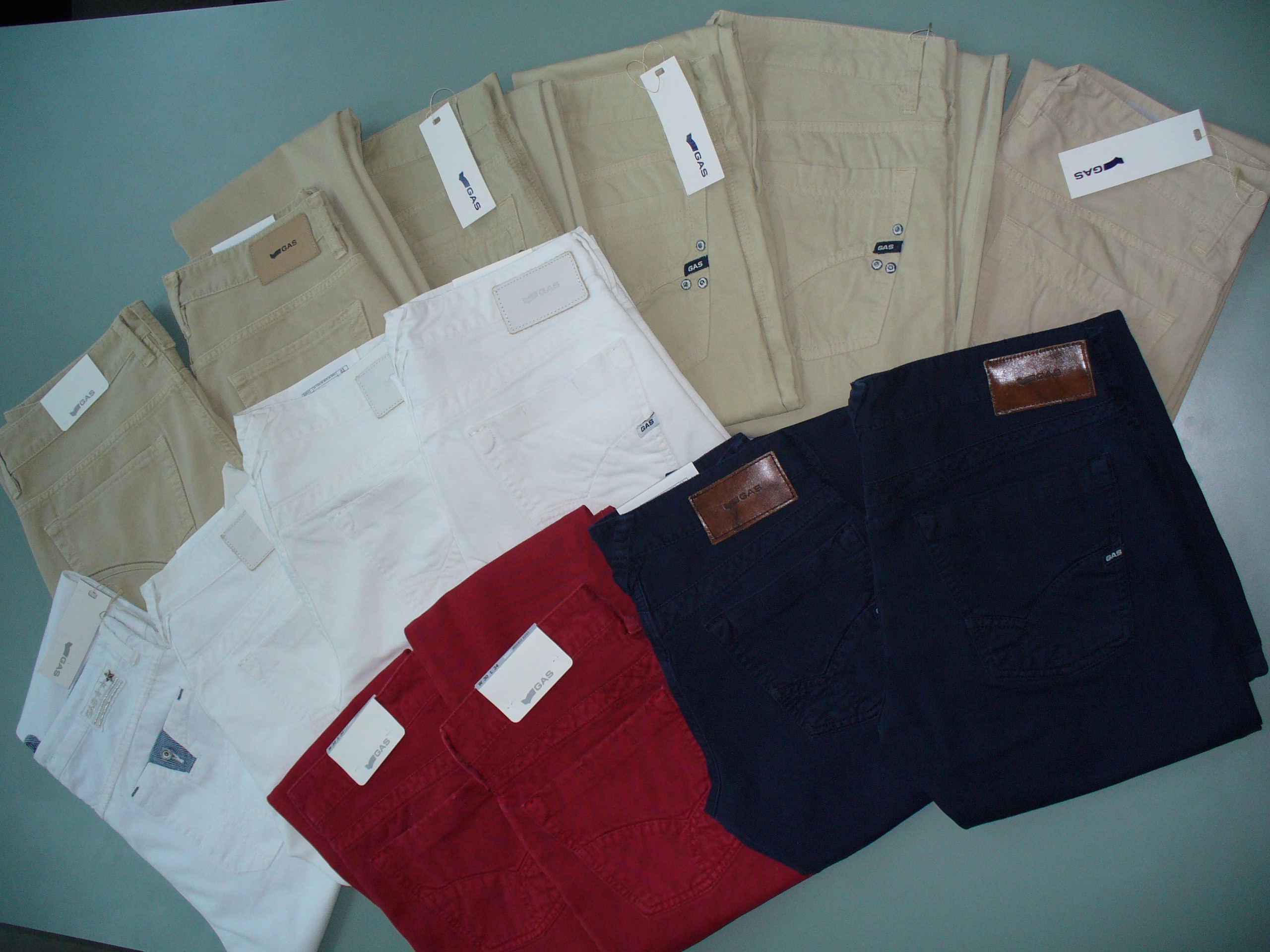 Pantaloni Jeans Derrick Uomo Beige