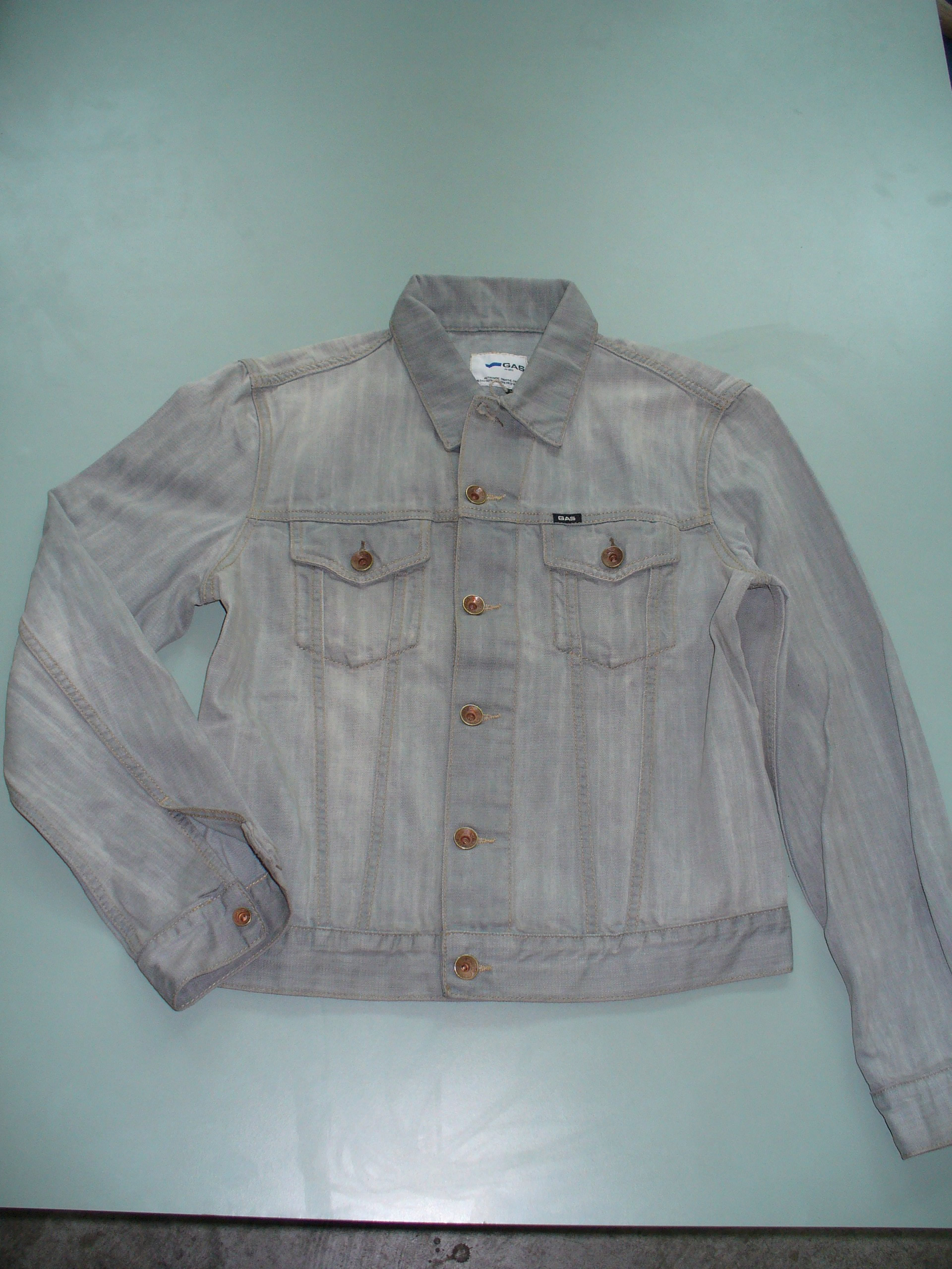 Giubbetto Jeans Uomo Grigio